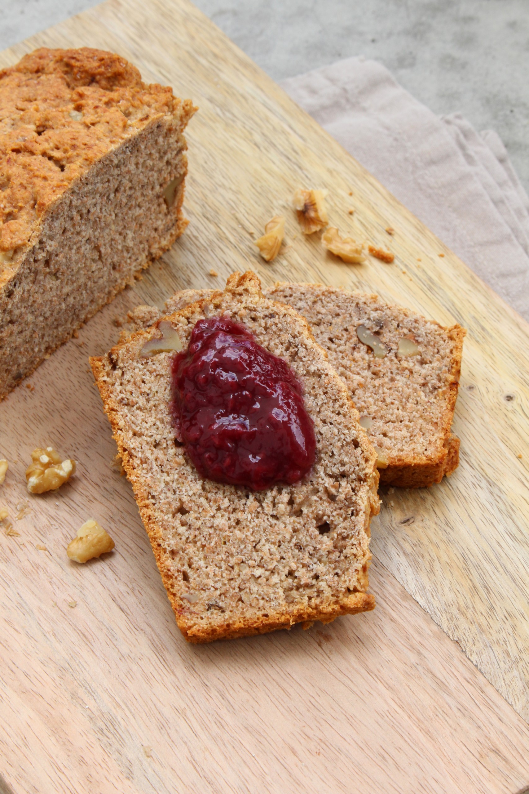 Zuckerfrei backen Banana Bread mit Walnüssen