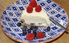 Kuchen ohne Backen Blaubeerkuchen